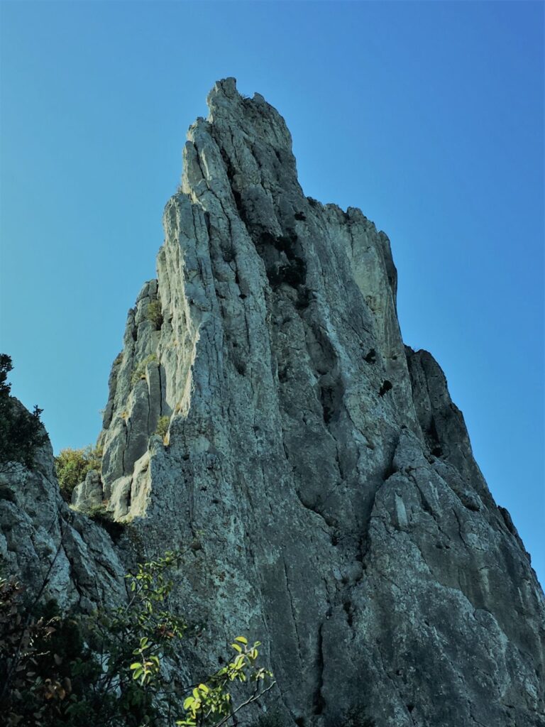 Frankreich-Klettern-Dentelles-de-Montmirail-Arête-Lagarde