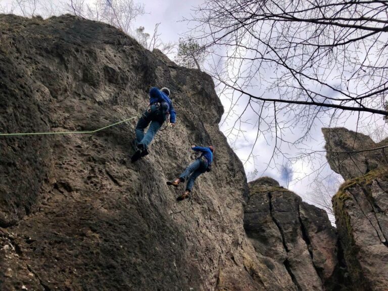 Klettern am Römerstein – feiner, kompakter Fels