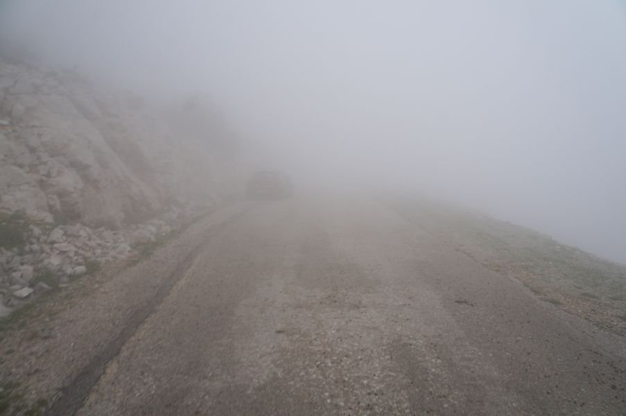 Griechenland-Argolis-Nafplio-Klettern-Didimon-im-Nebel
