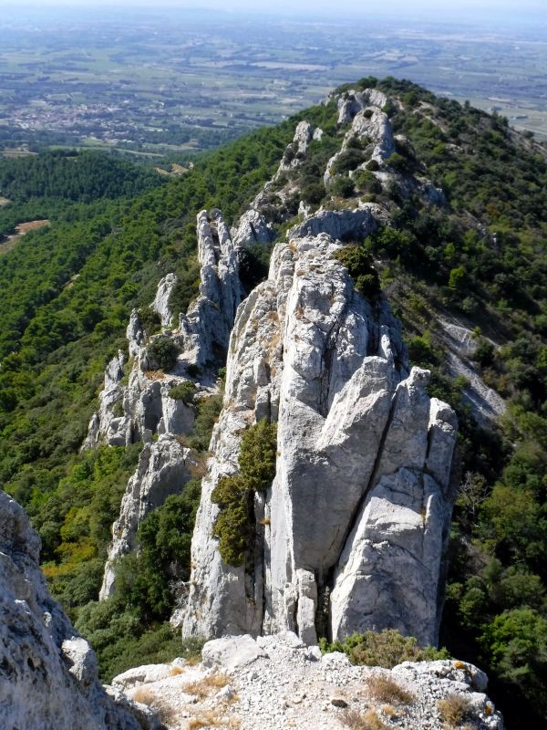 Frankreich-Dentelles-den-Montmirail-la-traversee-de-florets-klettern-1