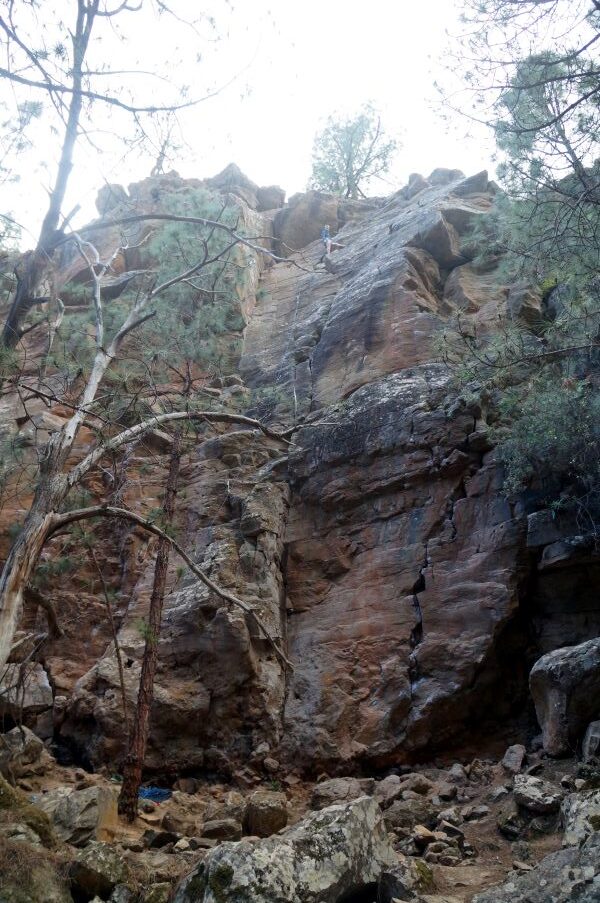 Spanien-Teneriffa-Klettern-Las-Barbas-de-San-Pedro-Achim-klettert