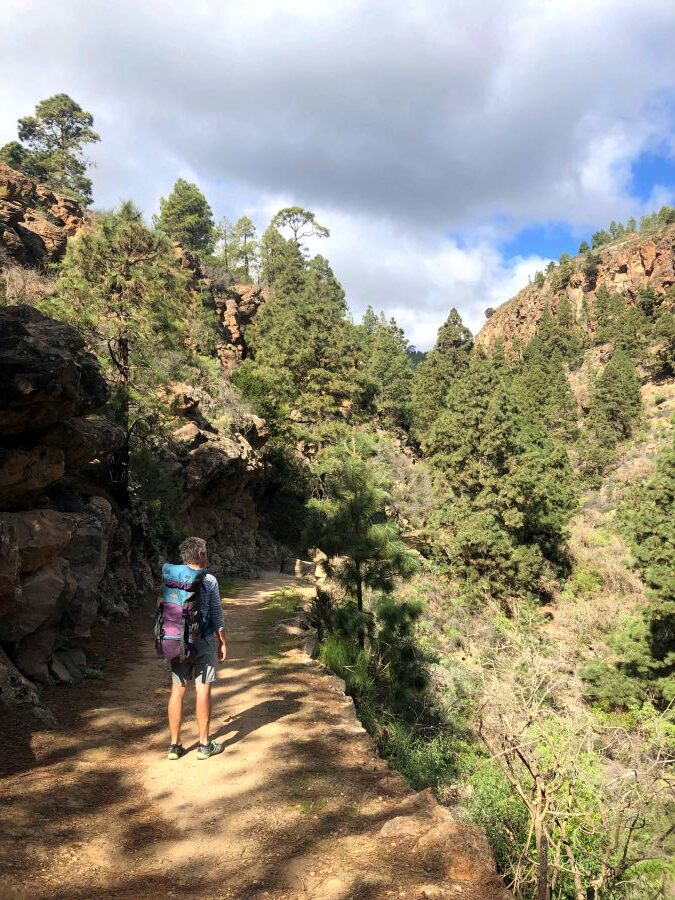 Spanien-Teneriffa-Klettern-Las-Barbas-de-San-Pedro-Zustieg