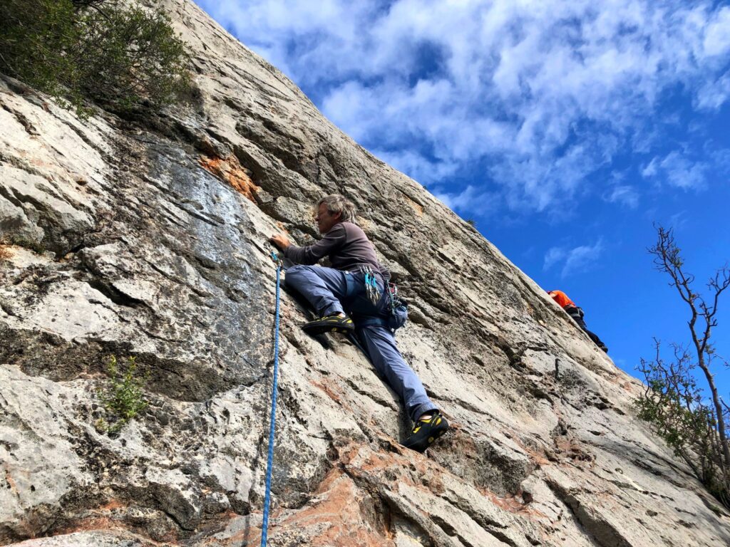 Spanien Katalonien Coll de Nargó Achim Brixendorf Sportklettern