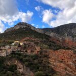 Spanien Katalonien Coll de Nargo Blick auf den Felsriegel