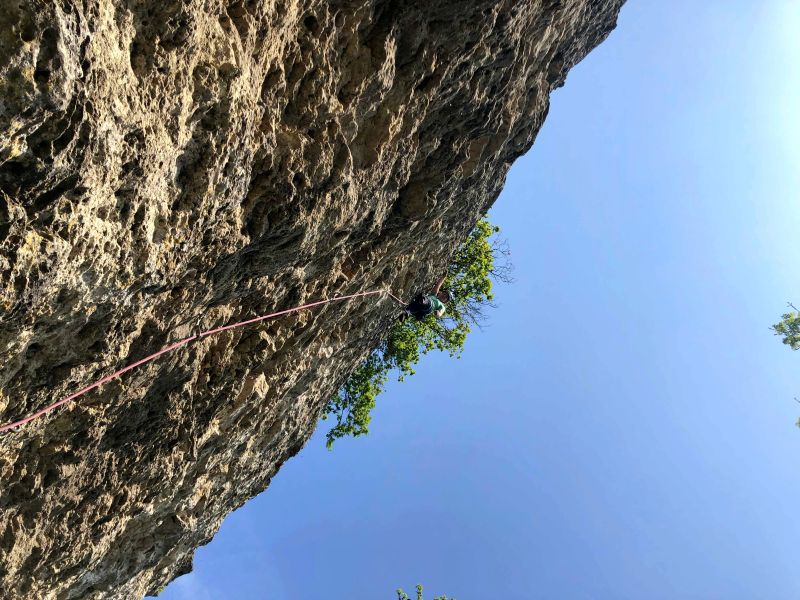 Frankreich Champagne Vertus Klettern Maike Brixendorf klettert