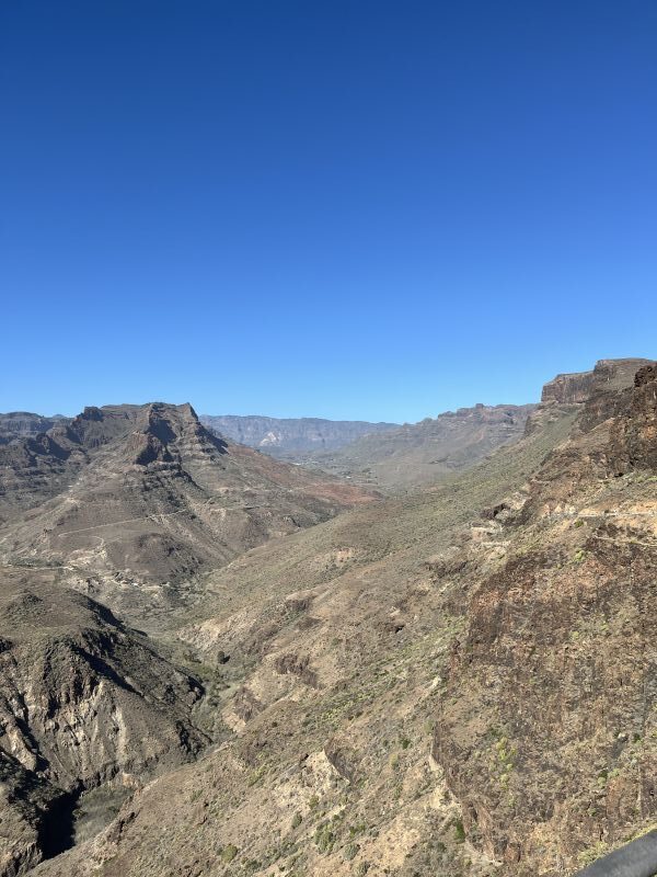 Spanien Gran Canaria Klettern Ausblick auf Sorrueda